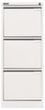 Bisley Armoire pour dossiers suspendus, 3 extensions, blanc signalisation/blanc signalisation