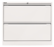 Bisley Armoire pour dossiers suspendus, 2 extensions, blanc signalisation/blanc signalisation