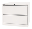 Bisley Armoire pour dossiers suspendus, 2 extensions, blanc signalisation/blanc signalisation  S