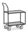 fetra Chariot à plateaux GREY EDITION pour bac norme Europe 605x405 mm, force 250 kg, 2 plateaux