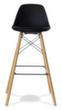 Paperflow Tabouret de bar Steelwood, assise noir