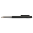 BIC® Stylo à bille M10 Clic Fine, couleur de police noir, tige noir/transparent