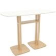 Paperflow Table haute easyDesk, largeur x profondeur 1500 x 750 mm, panneau blanc