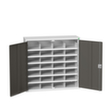 bott Armoire de tri courrier verso, 28 compartiments, RAL7035 gris clair/RAL7016 gris anthracite