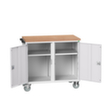 bott poste de travail mobile verso, 2 armoires, RAL7035 gris clair/RAL7035 gris clair