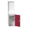 bott armoire avec pupitre verso avec paroi arrière, RAL7035 gris clair/RAL3004 rouge pourpre