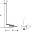 KS Tools Angle d'arrêt selon DIN 875/1  S