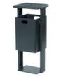 Poubelle avec toit de protection  S