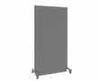 cloison acoustique démontable Mobil, hauteur x largeur 2500 x 1250 mm, paroi RAL7037 gris poussière