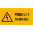 panneau d'avertissement combiné SafetyMarking® « Prudence ! Tension »