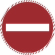 symbole de marquage au sol SafetyMarking®, Passage interdit