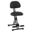 meychair Aide permanente XXL pliable Assistent Futura AF-SR, hauteur d’assise 550 - 770 mm, assise noir