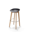 VEBA Tabouret de bar Essentials Keeve, assise noir