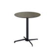 VEBA Table de bistro Essentials X Cross, Ø 700 mm, panneau Midnight Marble