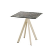 VEBA Table de bistro Essentials Infinity, largeur x profondeur 700 x 700 mm, panneau Galaxy Marble