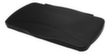 Rubbermaid Couvercle à charnière Slim Jim® pour collecteur de recyclage, noir S