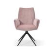 Bisley Siège visiteur Easy Meet FA 720 avec accoudoirs, assise tissu (100 % polyester), rose pastel