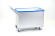 Gmöhling Chariot conteneur aluminium G®-ERGO à tablette sur ressort