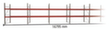 META Rayonnage à palettes MULTIPAL pour 54 palettes, largeur 16795 mm, 3 niveaux de stockage