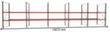 META Rayonnage à palettes MULTIPAL pour 45 palettes, largeur 14010 mm, 3 niveaux de stockage S