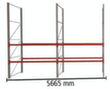 META Rayonnage à palettes MULTIPAL pour 18 palettes, largeur 5665 mm, 3 niveaux de stockage