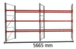 META Rayonnage à palettes MULTIPAL pour 24 palettes, largeur 5665 mm, 4 niveaux de stockage