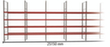 META Rayonnage à palettes MULTIPAL pour 90 palettes, largeur 25150 mm, 5 niveaux de stockage S