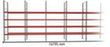 META Rayonnage à palettes MULTIPAL pour 90 palettes, largeur 16795 mm, 5 niveaux de stockage S