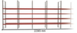 META Rayonnage à palettes MULTIPAL pour 120 palettes, largeur 22365 mm, 5 niveaux de stockage  S