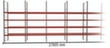 META Rayonnage à palettes MULTIPAL pour 150 palettes, largeur 27935 mm, 5 niveaux de stockage  S