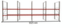 META Rayonnage à palettes MULTIPAL pour 16 palettes, largeur 9325 mm, 2 niveaux de stockage  S