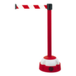 Poteau à sangle étirable rouge-blanc