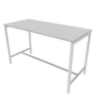 Quadrifoglio Table haute Creo pour conférences, hauteur x largeur x profondeur 1070 x 1800 x 800 mm, panneau gris