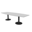 Quadrifoglio Table de conférence IDEA+, largeur x profondeur 2800 x 1100 mm, panneau gris