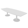 Quadrifoglio Table de conférence IDEA+, largeur x profondeur 2800 x 1100 mm, panneau blanc