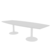 Quadrifoglio Table de conférence IDEA+, largeur x profondeur 2800 x 1100 mm, panneau gris