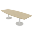 Quadrifoglio Table de conférence IDEA+, largeur x profondeur 2800 x 1100 mm, panneau chêne