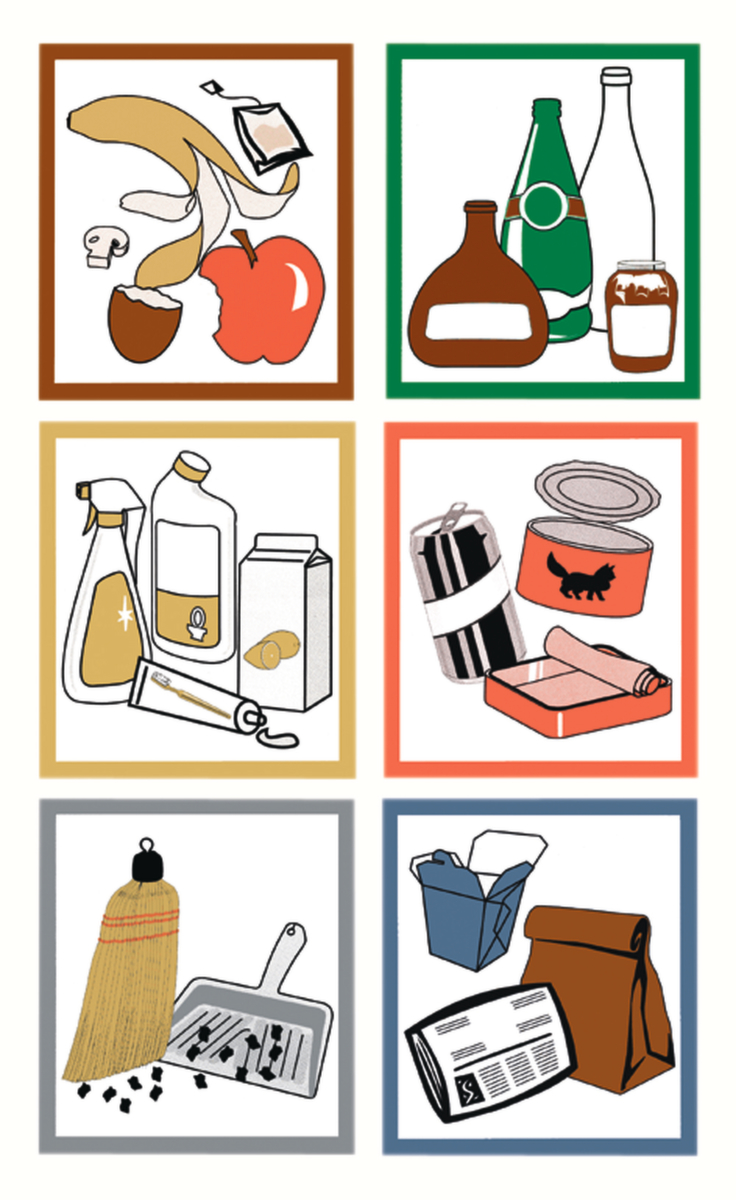 stumpf Kit d'étiquettes autocollantes pour conteneur de tri sélectif ZOOM