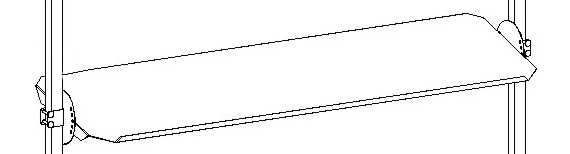 Rocholz Etagère inclinée pour table d'emballage, largeur x profondeur 1630 x 450 mm  ZOOM