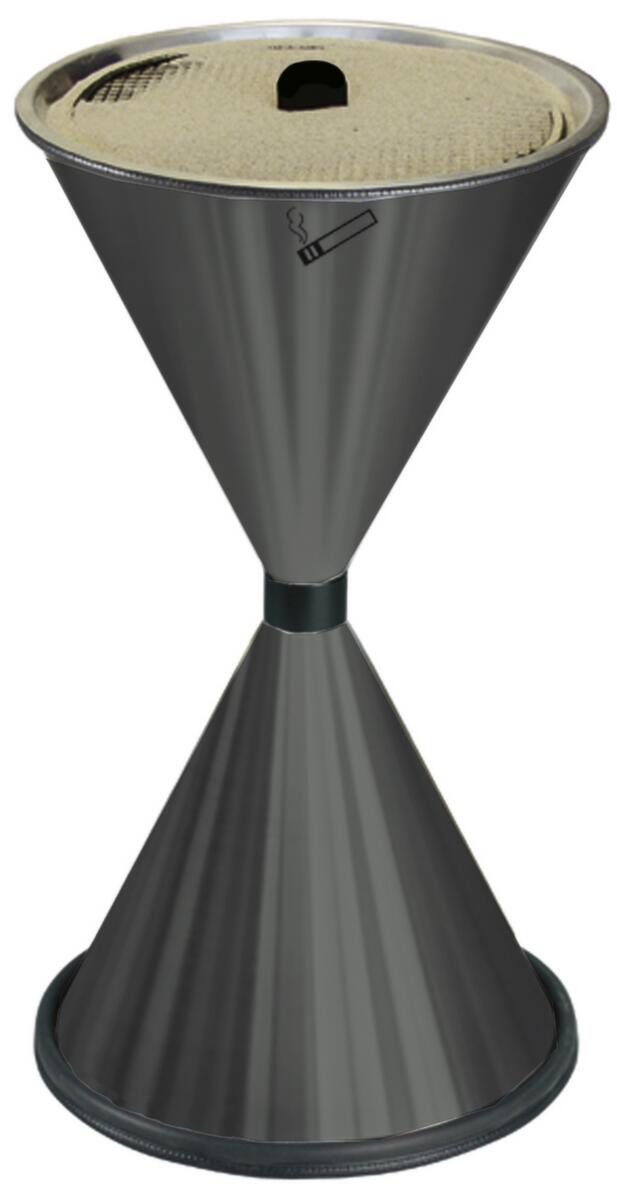 Cendrier sur pied en forme de sablier ZOOM