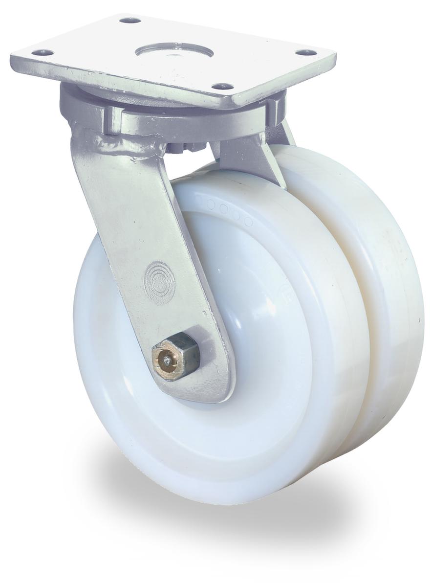 BS-ROLLEN Roues jumelées pour fortes charges comme roulette pivotante ZOOM