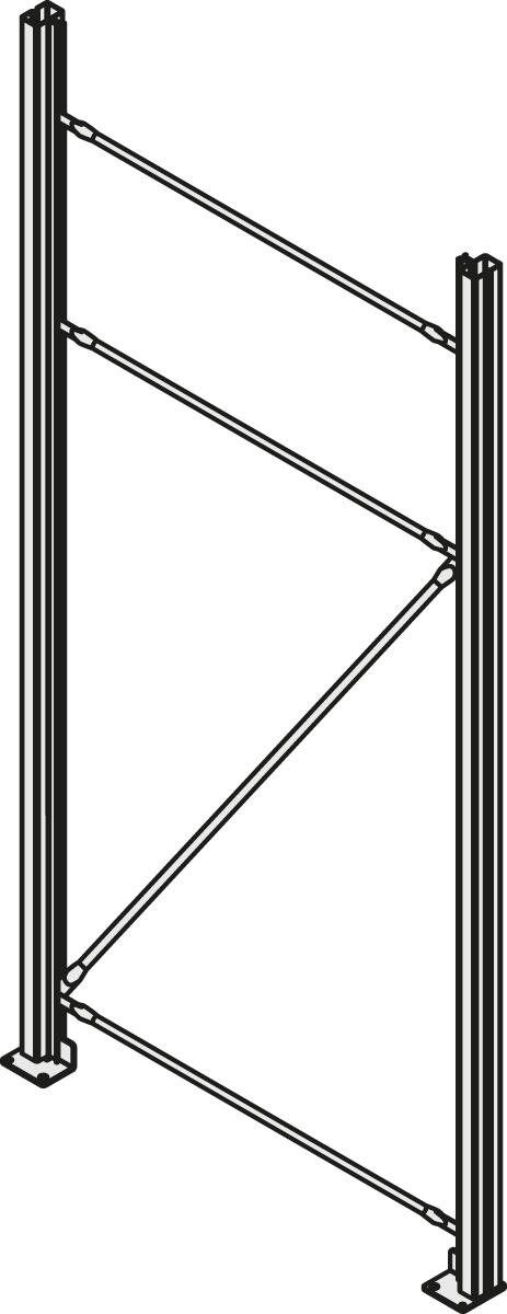 Rayonnage grande largeur système modulaire  ZOOM