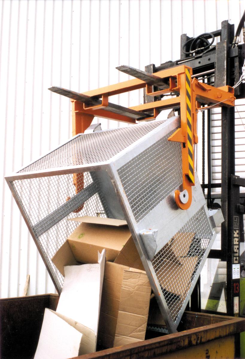 Benne basculante avec parois grillagées  ZOOM