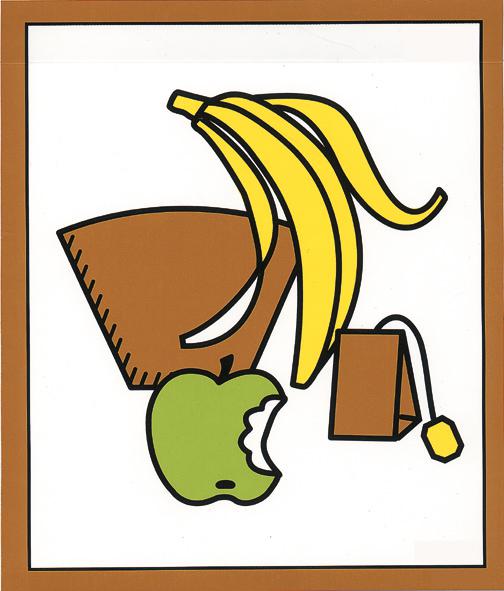 Kit d'étiquettes autocollantes pour conteneur de tri sélectif ZOOM