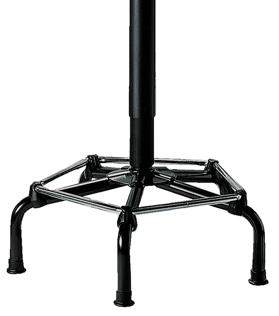 Tabouret pivotant, assise hêtre, patins  ZOOM