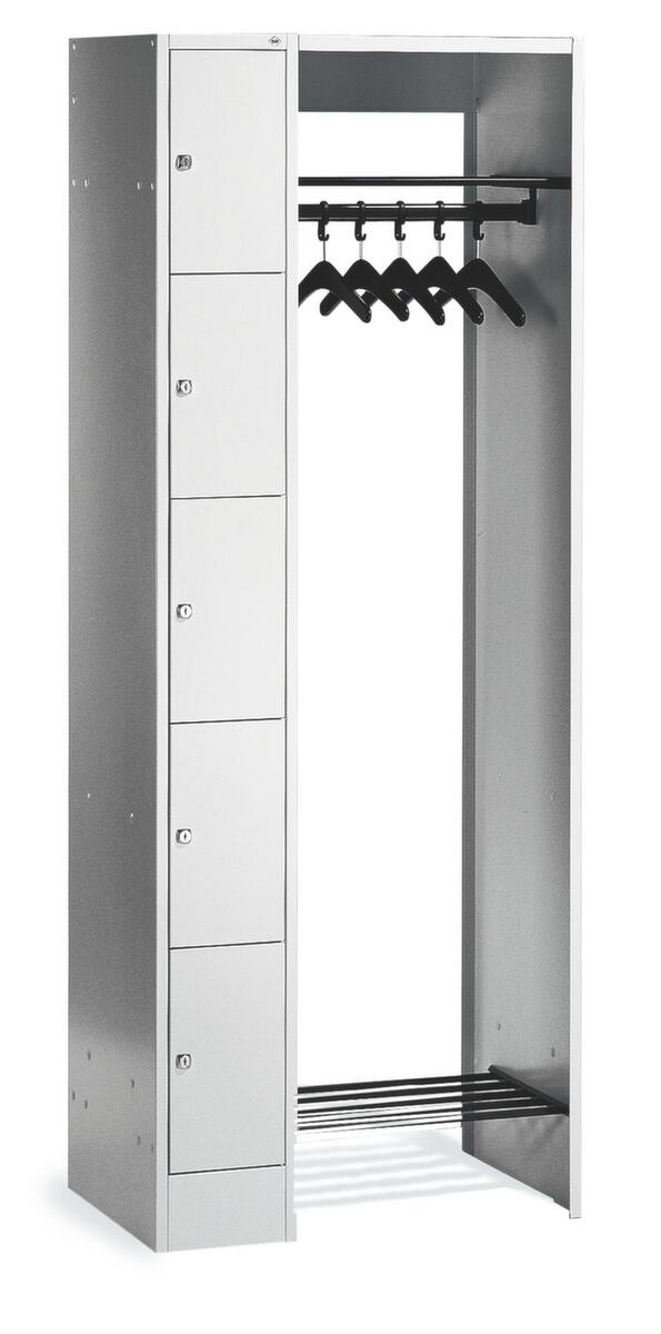 C+P Vestiaire à casiers Classic gris clair avec 20 casiers
