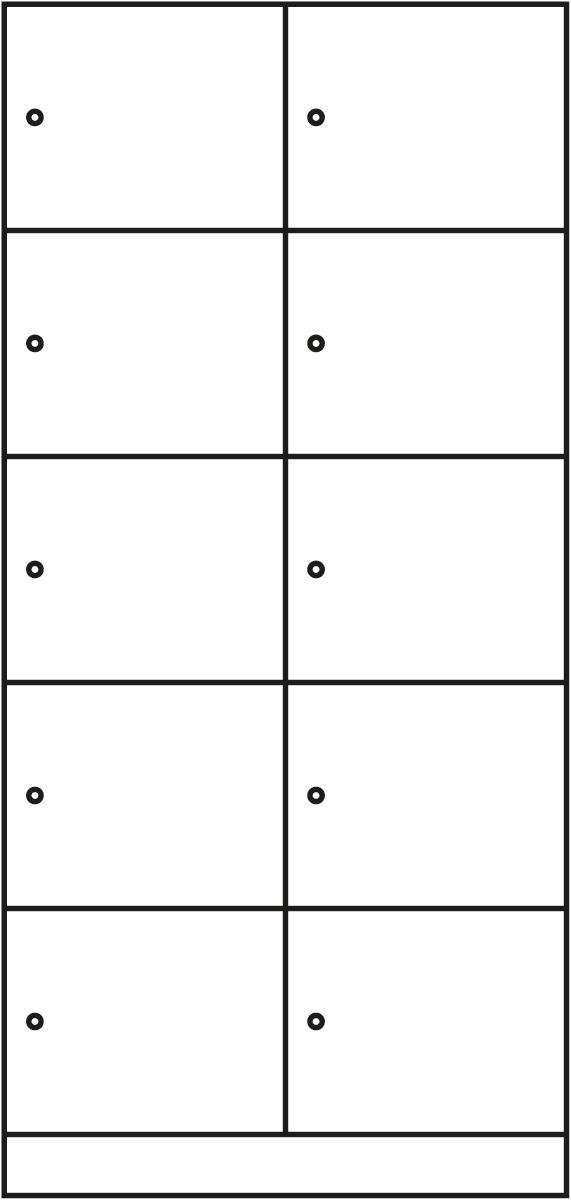 C+P armoire multicases Classic, 10 compartiments  ZOOM