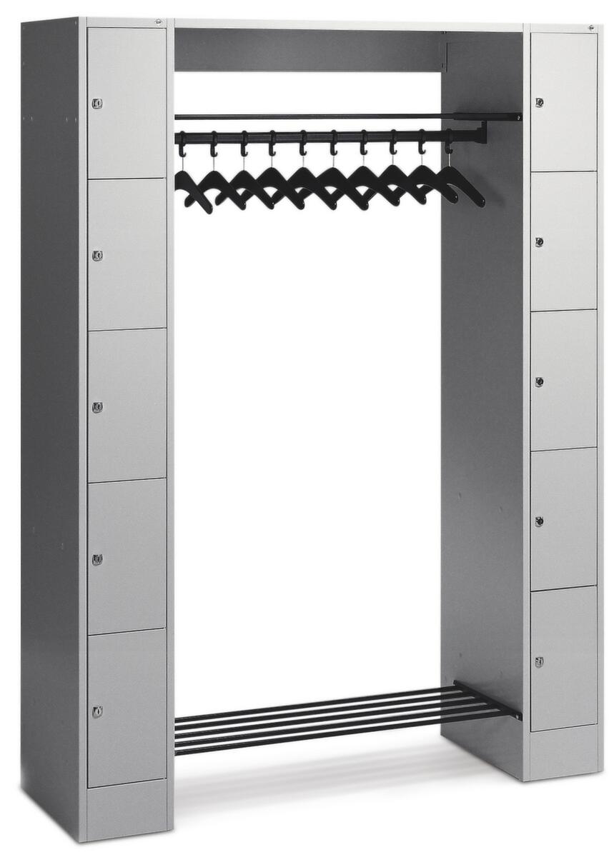 C+P Vestiaire à casiers Classic gris clair avec 20 casiers ZOOM