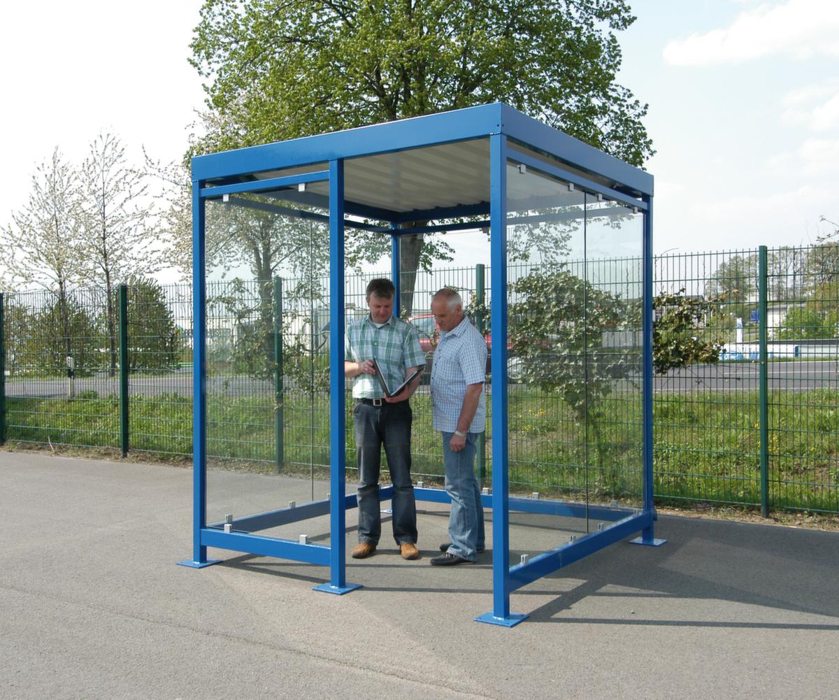 WSM Abri fumeurs, largeur x profondeur 2165 x 2165 mm ZOOM