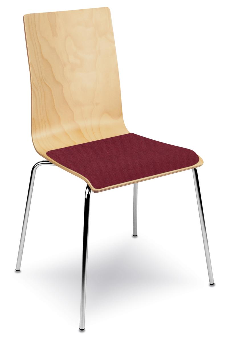 Nowy Styl Chaise coque en bois avec piètement 4 pieds ZOOM